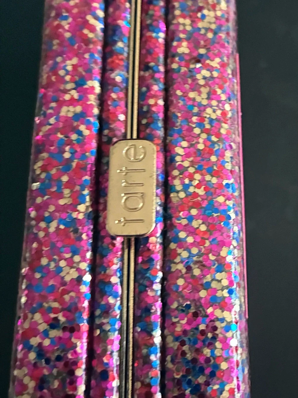 Tarte Life of the Party Clay Blush Palette & Clutch — Glitter Hot Pink